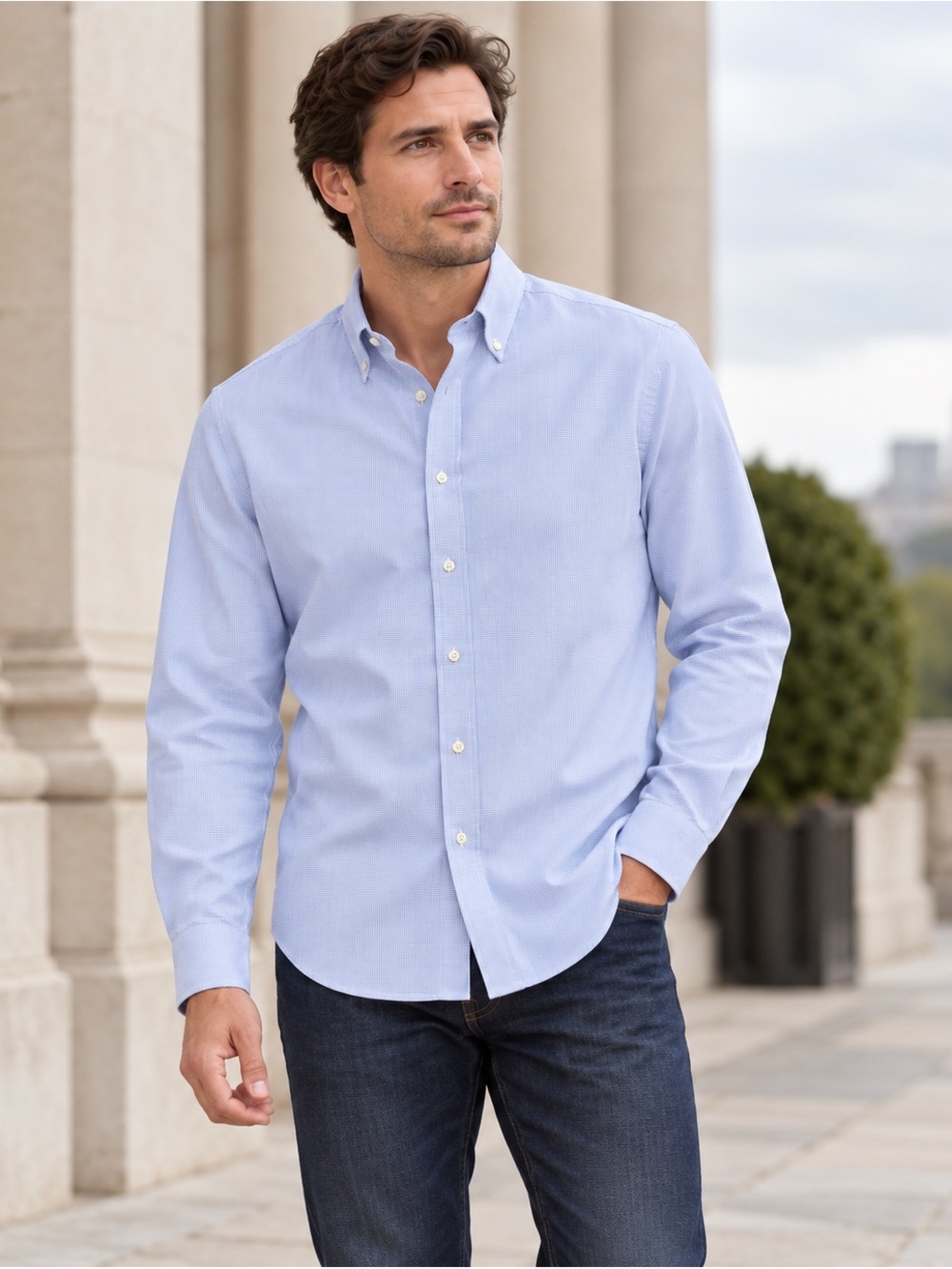 Ralph Lauren Pale Blue Button-Down Oxford Shirt